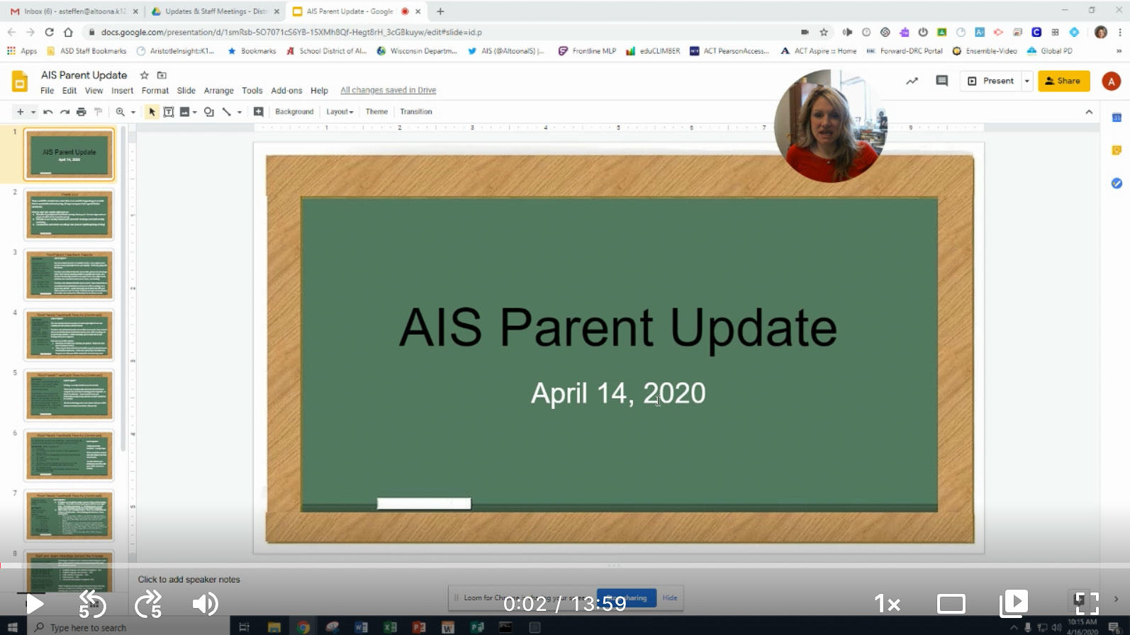 AIS Parent Update